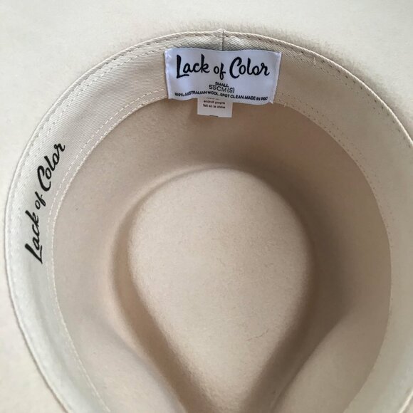Lack Of Colour Cream Ivory Rancher Small 55cm Wool Wide Brim Sun Protection - Picture 3 of 13